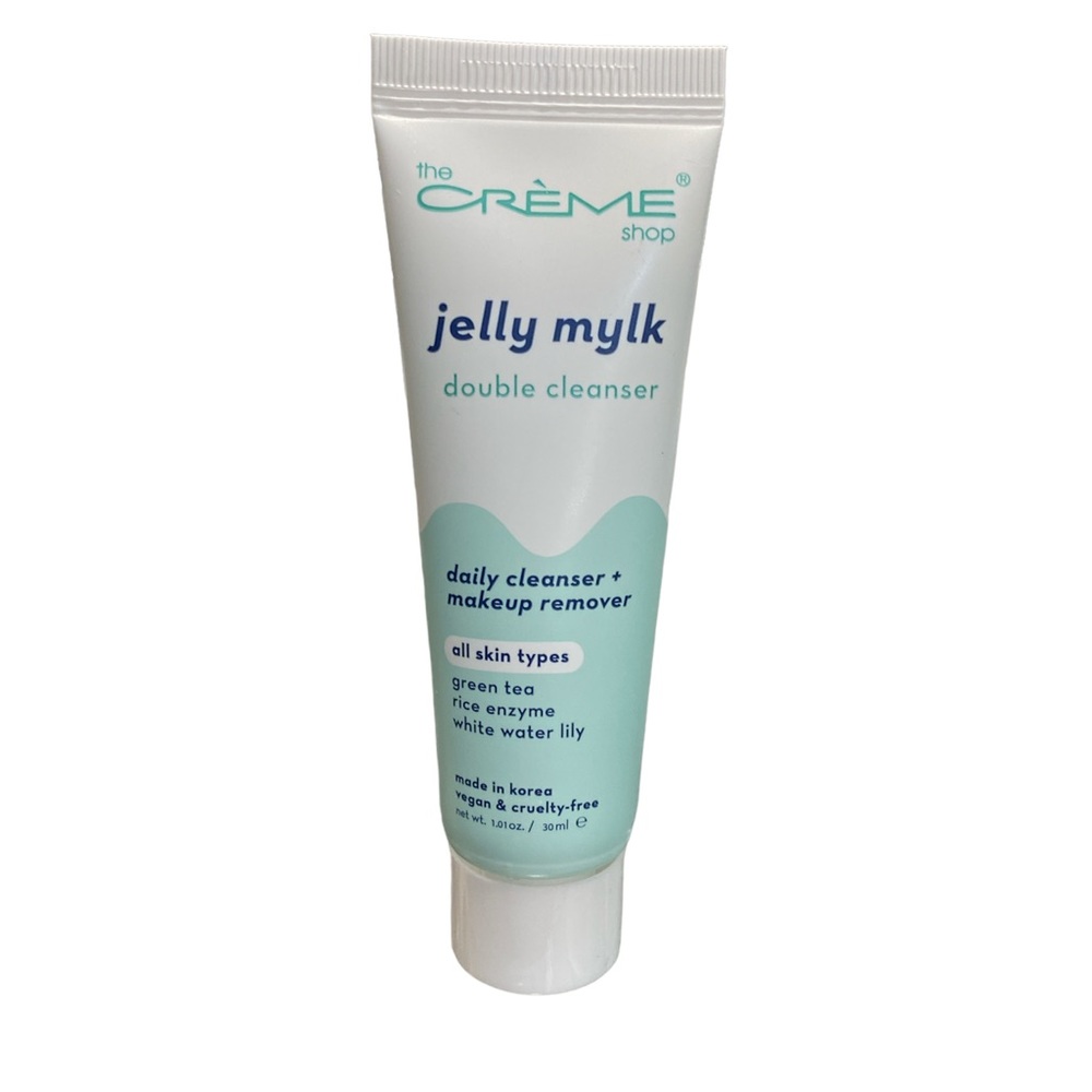NEW THE CRE'ME SHOP jelly mylk double cleanser-daily +cleanser makeup remover